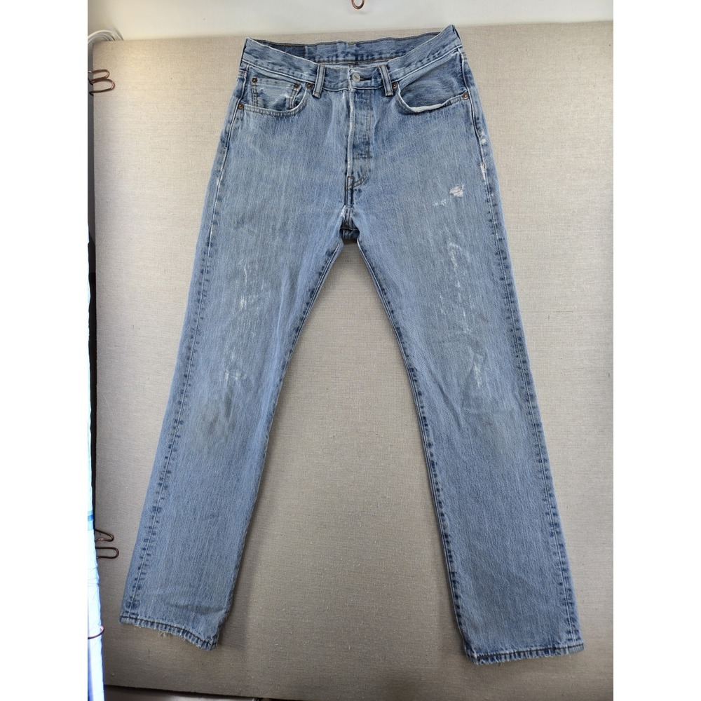 Levis 501 Jeans Men's 31x34 Fits 30x33" Button Fly Straight Leg Regular Fit